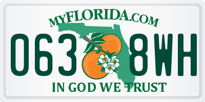 FL license plate 0638WH