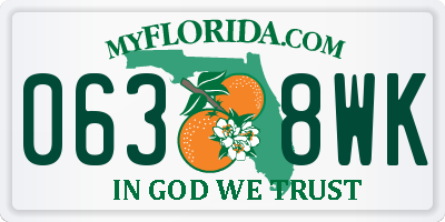 FL license plate 0638WK