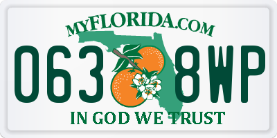 FL license plate 0638WP