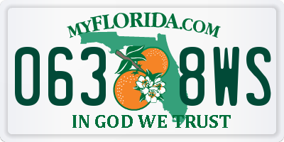 FL license plate 0638WS