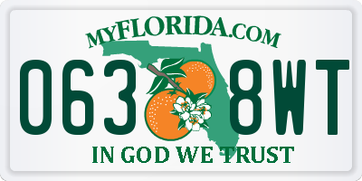 FL license plate 0638WT