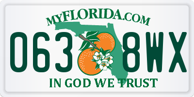 FL license plate 0638WX