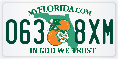 FL license plate 0638XM