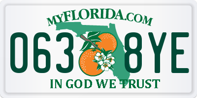 FL license plate 0638YE