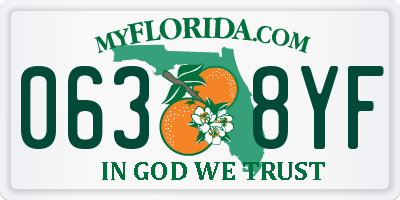 FL license plate 0638YF