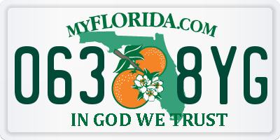 FL license plate 0638YG