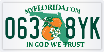 FL license plate 0638YK