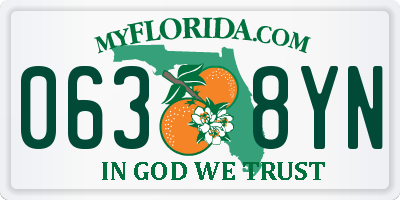 FL license plate 0638YN