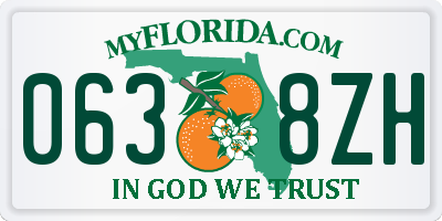 FL license plate 0638ZH