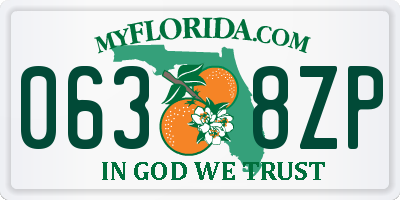 FL license plate 0638ZP