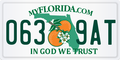 FL license plate 0639AT
