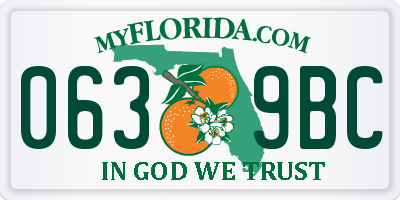 FL license plate 0639BC