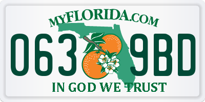 FL license plate 0639BD