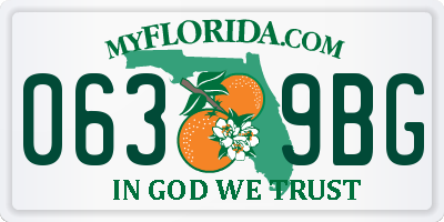 FL license plate 0639BG