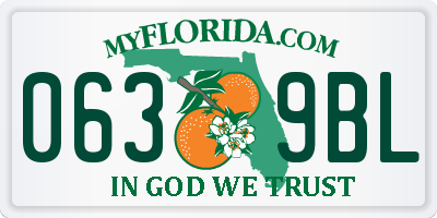 FL license plate 0639BL