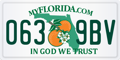 FL license plate 0639BV