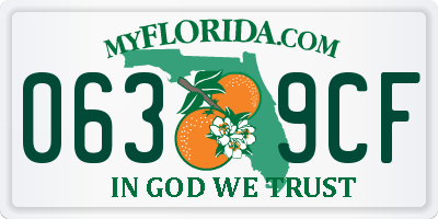 FL license plate 0639CF