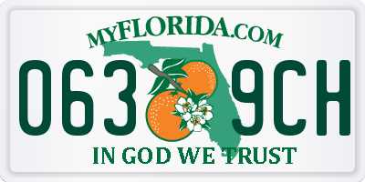 FL license plate 0639CH