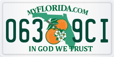 FL license plate 0639CI