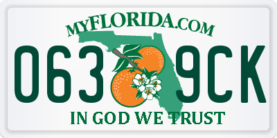 FL license plate 0639CK