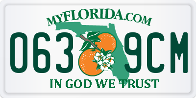 FL license plate 0639CM