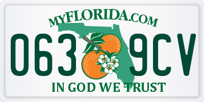 FL license plate 0639CV