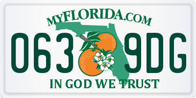 FL license plate 0639DG