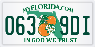 FL license plate 0639DI