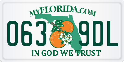 FL license plate 0639DL