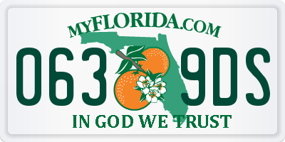 FL license plate 0639DS