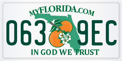 FL license plate 0639EC