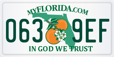 FL license plate 0639EF
