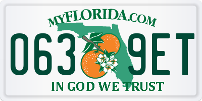 FL license plate 0639ET
