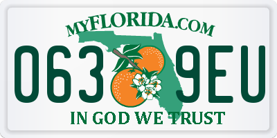 FL license plate 0639EU
