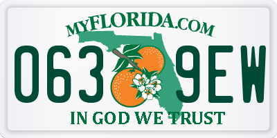 FL license plate 0639EW