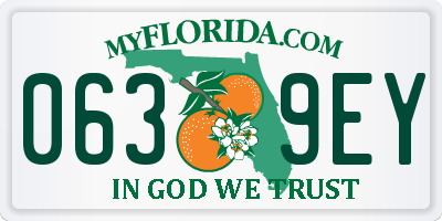FL license plate 0639EY