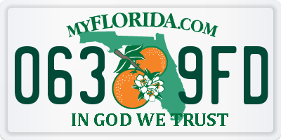 FL license plate 0639FD