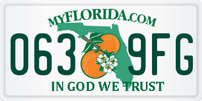 FL license plate 0639FG
