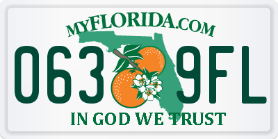 FL license plate 0639FL