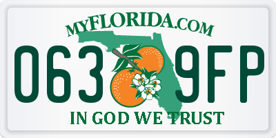 FL license plate 0639FP
