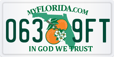 FL license plate 0639FT