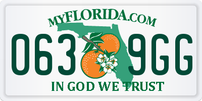 FL license plate 0639GG