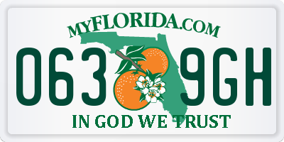 FL license plate 0639GH