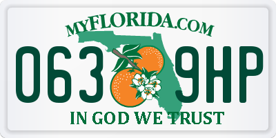 FL license plate 0639HP