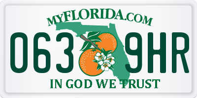 FL license plate 0639HR