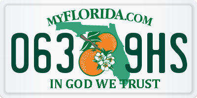 FL license plate 0639HS