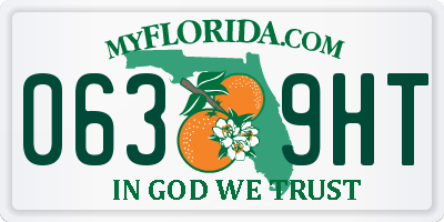 FL license plate 0639HT