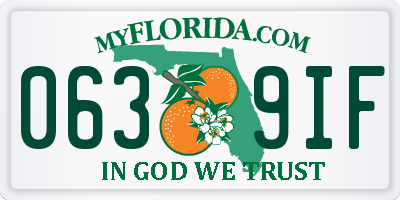 FL license plate 0639IF