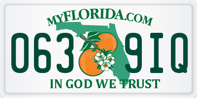 FL license plate 0639IQ