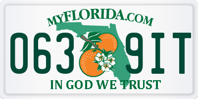 FL license plate 0639IT